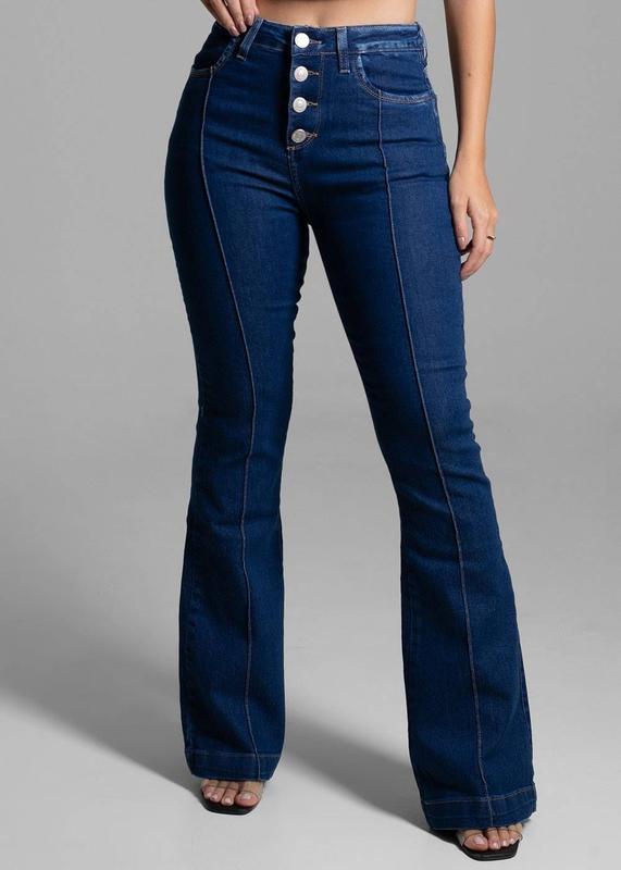 Calça Jeans Sawary Flare - 274304 Azul - Outros Moda - Magazine Luiza